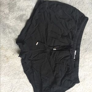 H&M Black Stretch Comfy Sleep Shorts